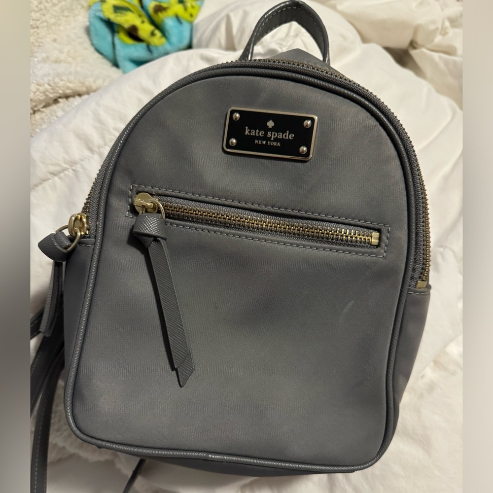 Kate Spade Mini Gray Backpack